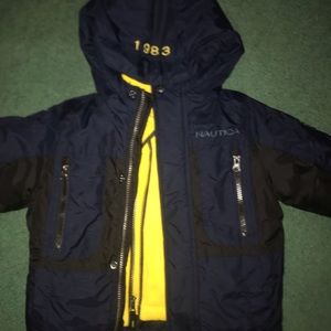 Boys nautica water resistant and vest coat